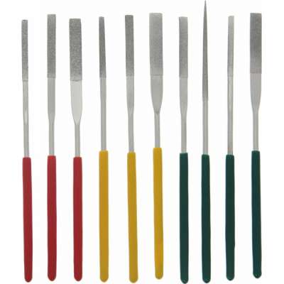 Wholesale High Carbon Steel Electroplated Flat Diamond Needle Grinding Files Set In China